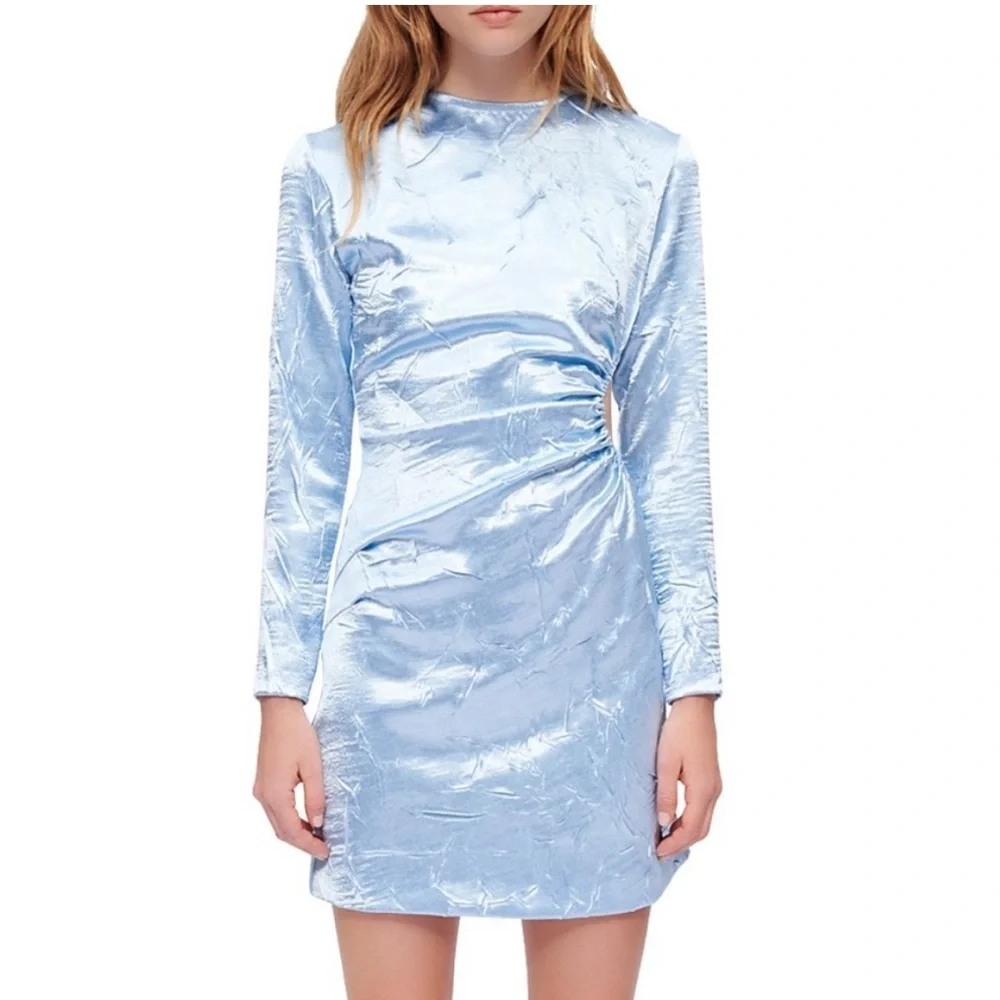 MAJE | Sheath dresses Blue Clair Dress | size 34 - Picture 2 of 11